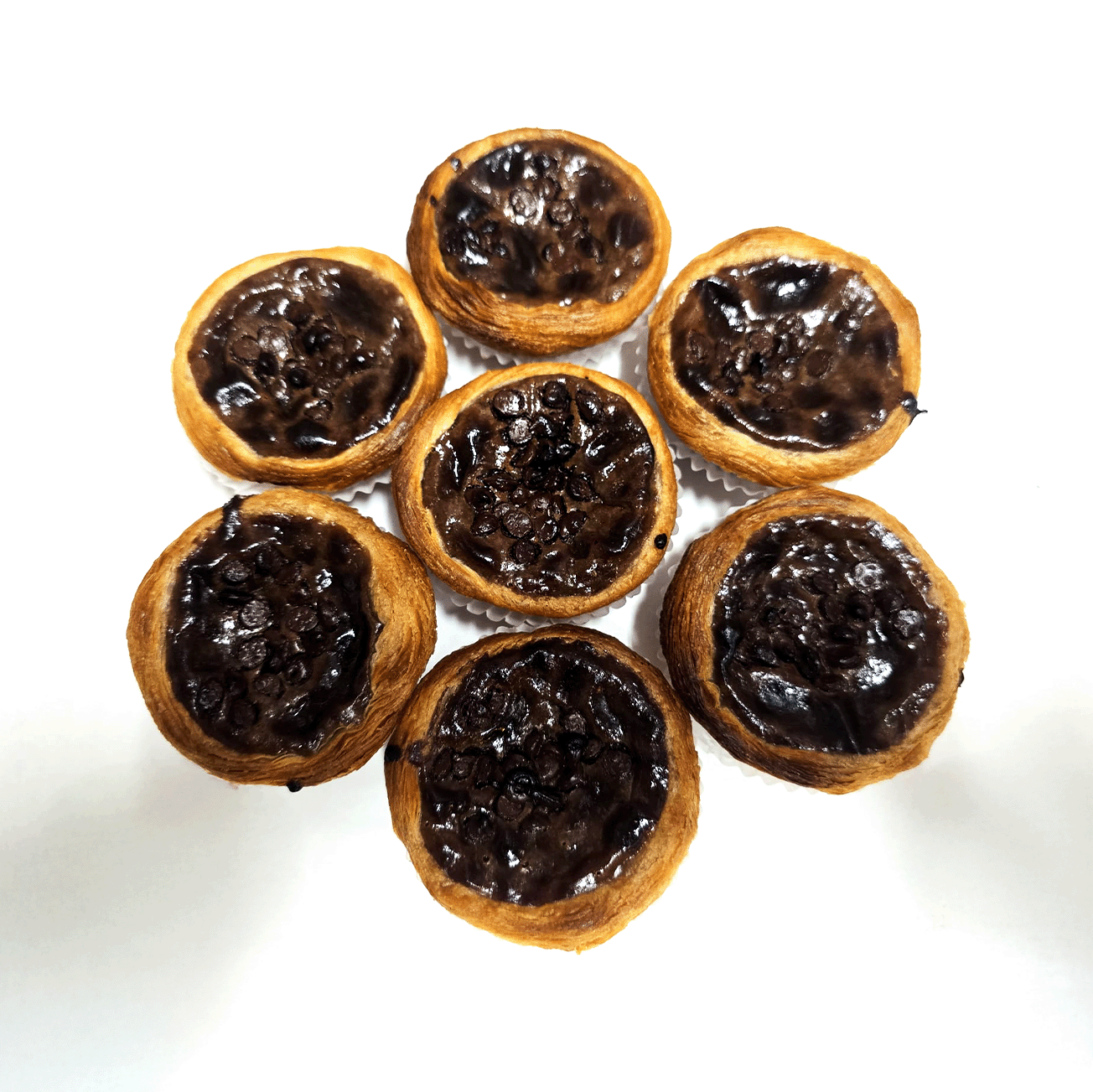 chocolate flavored pasteis de nata