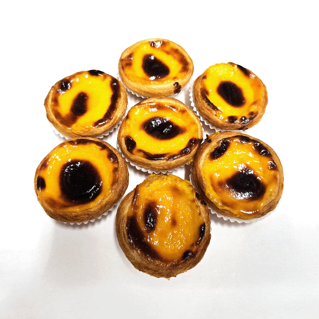 passion fruit flavored pasteis de nata